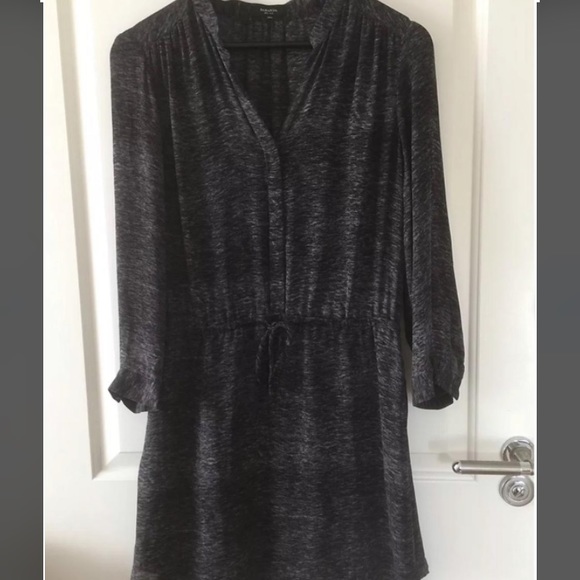 Aritzia Babaton Bennett heathered Grey shirt Dress - Picture 3 of 6